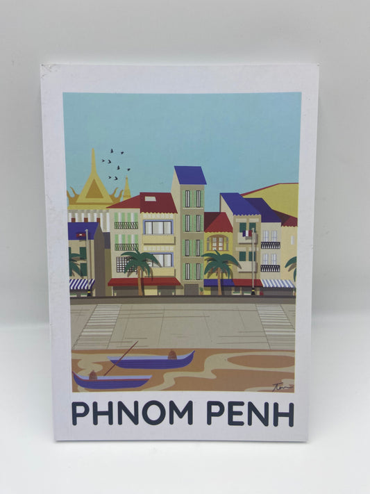 Carnet de notes - Bord de rivière Phom Penh.