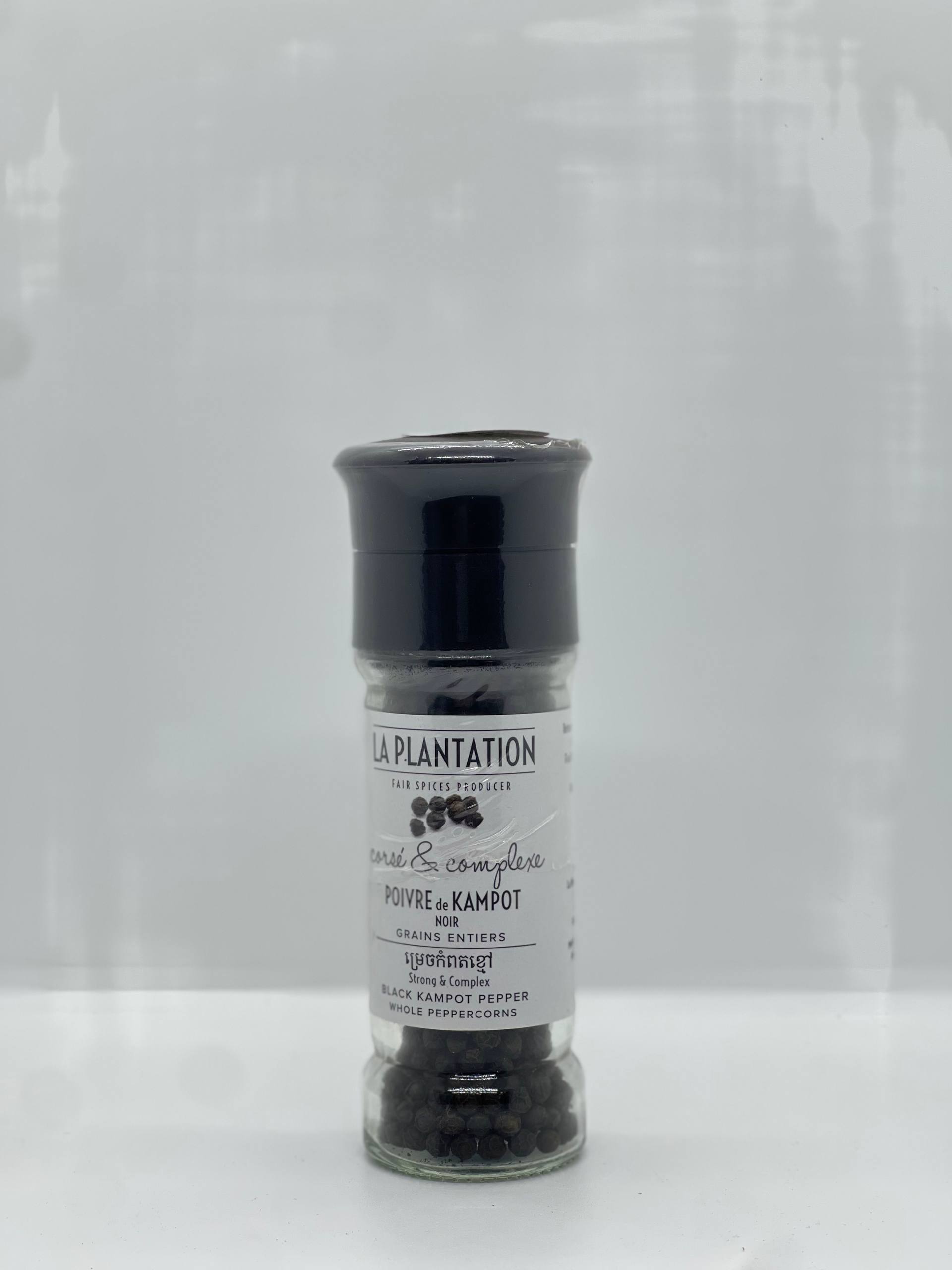 Black Kampot Pepper 55g Grinder