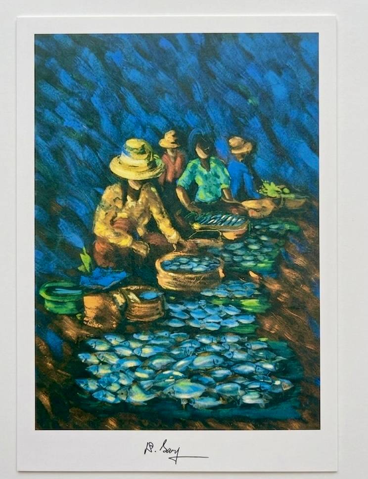 Poster A3 Fish market