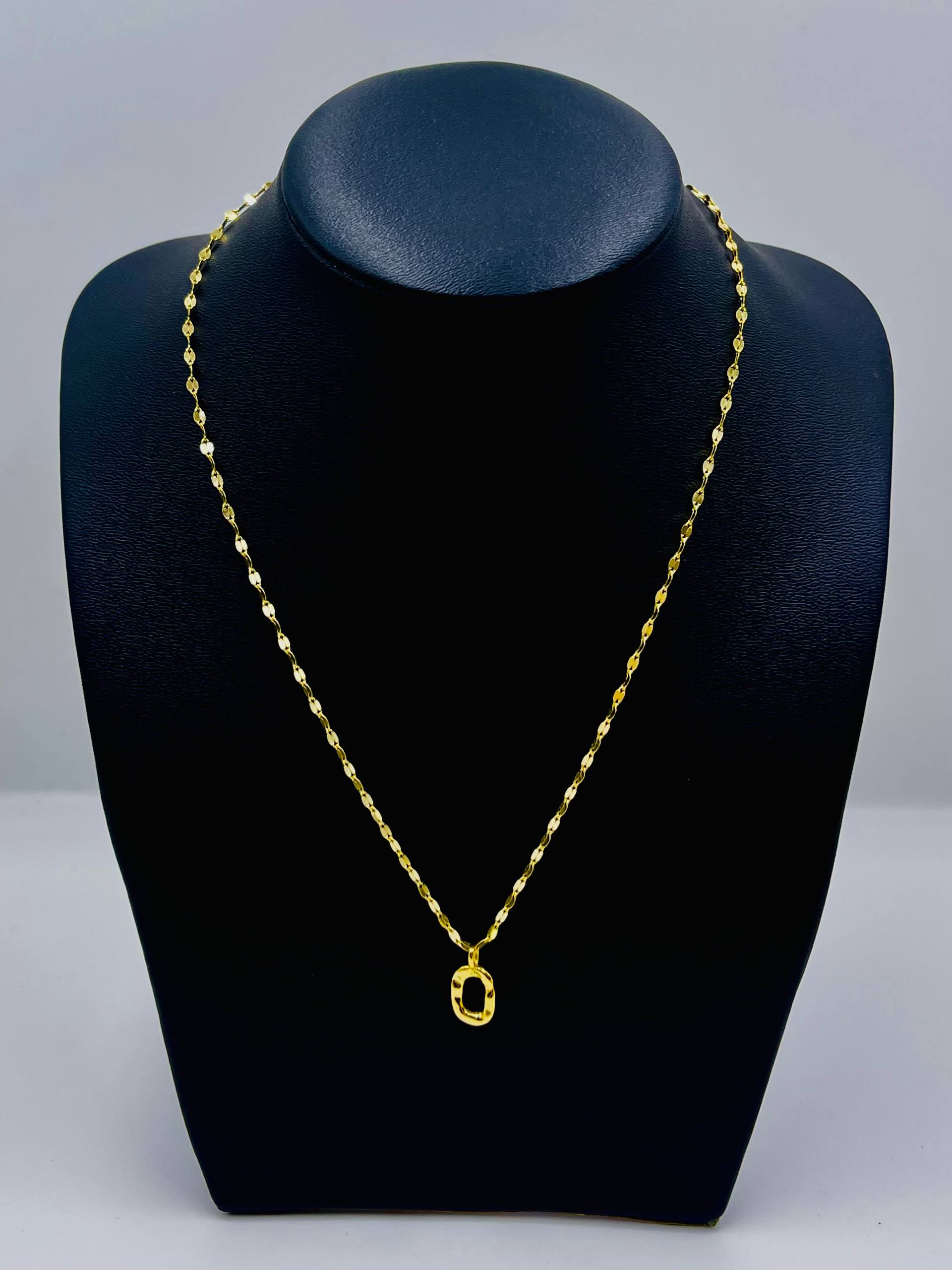 NECKLACE O Pendant with Antik Chain