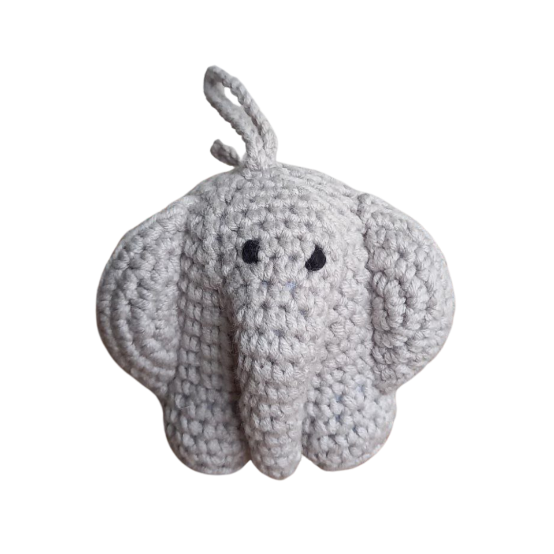 Crochet Elephant Keychain
