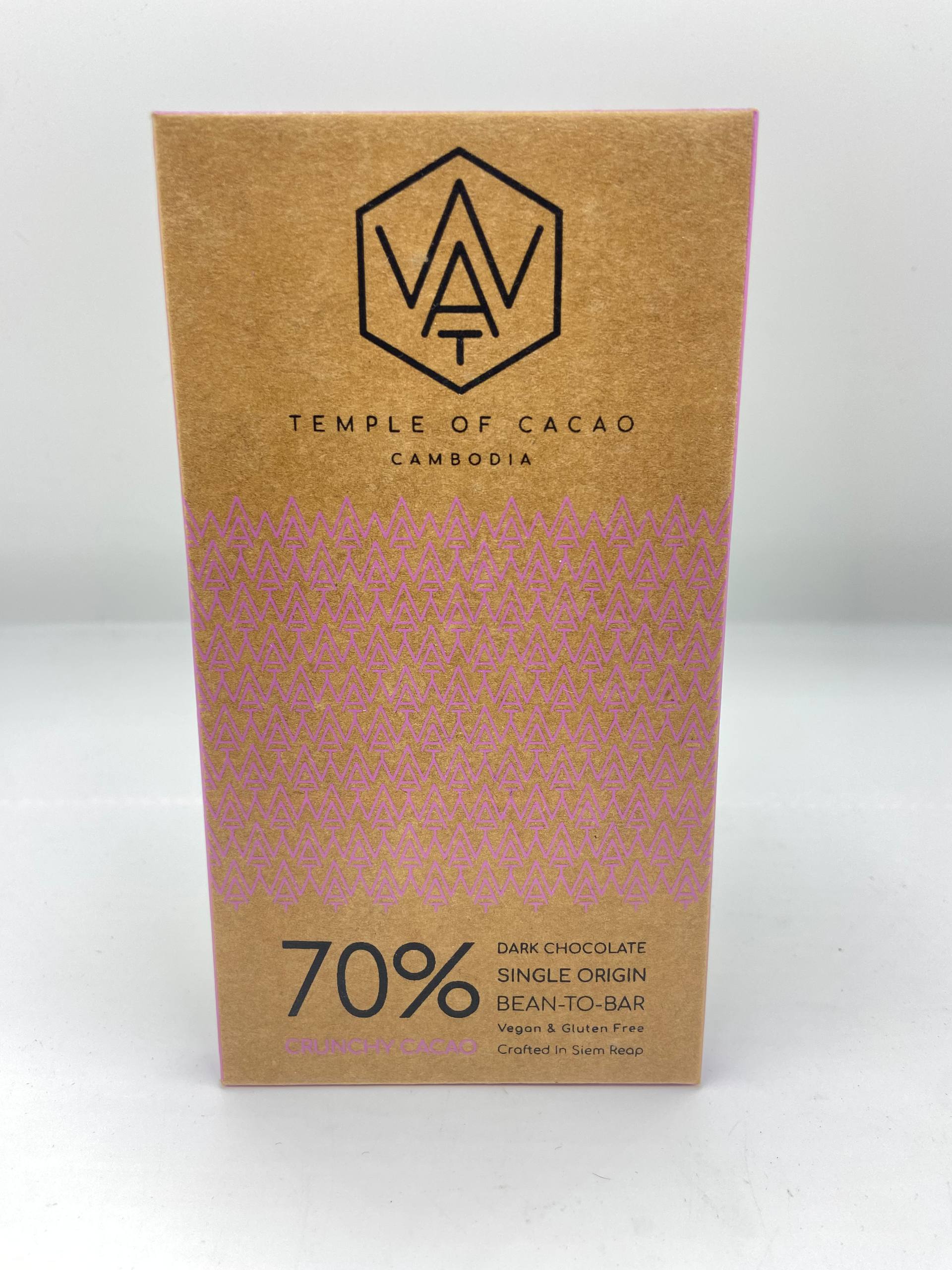 chocolate Bars 70gr 70% Crunchy Cocao