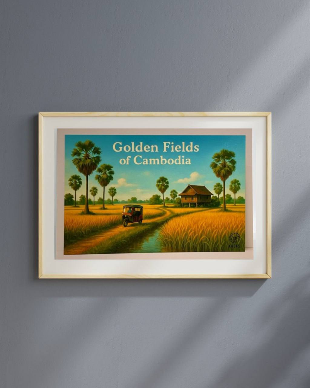 Golden fields of Cambodia (A4)