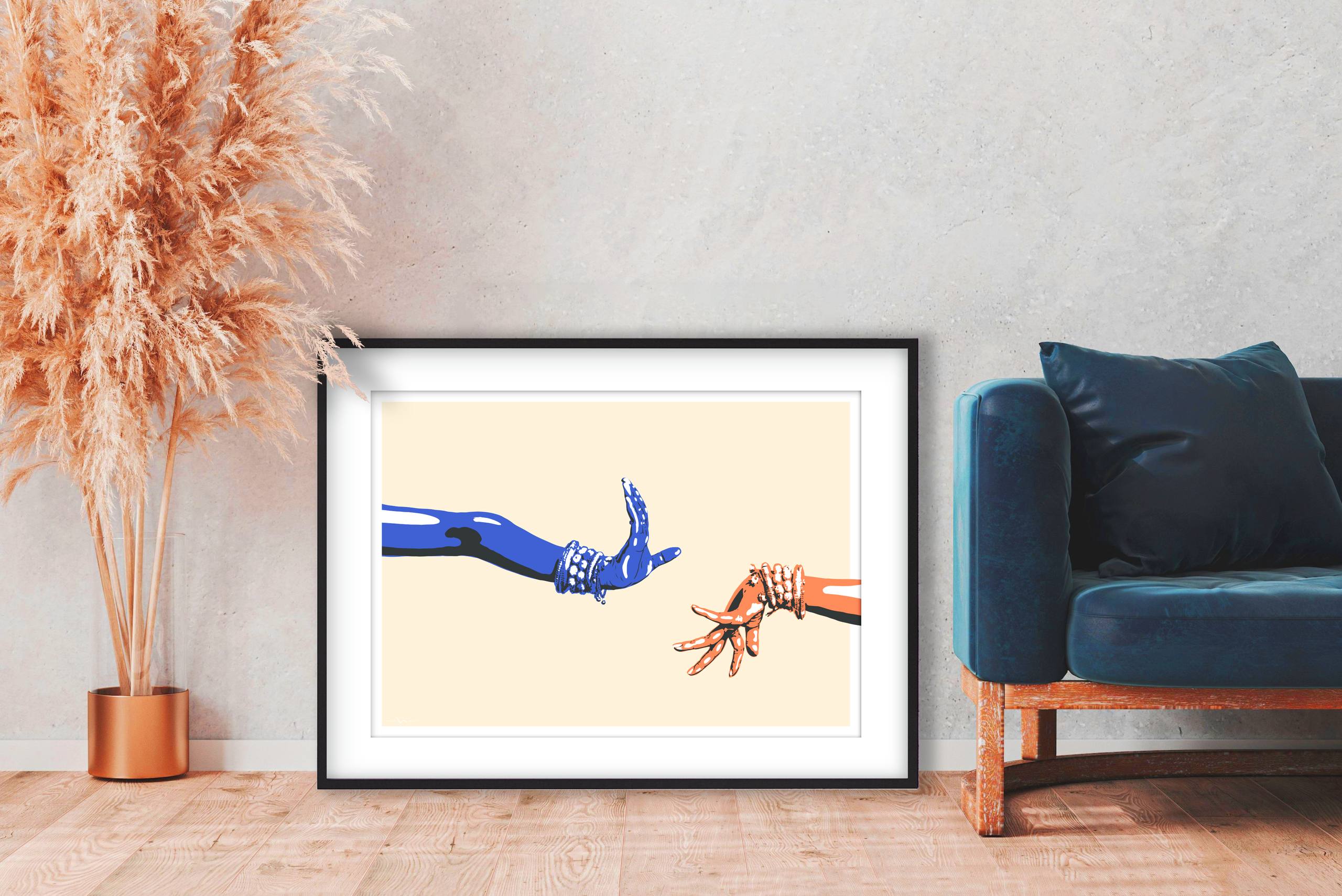 A3 size Art Print Apsara Hands