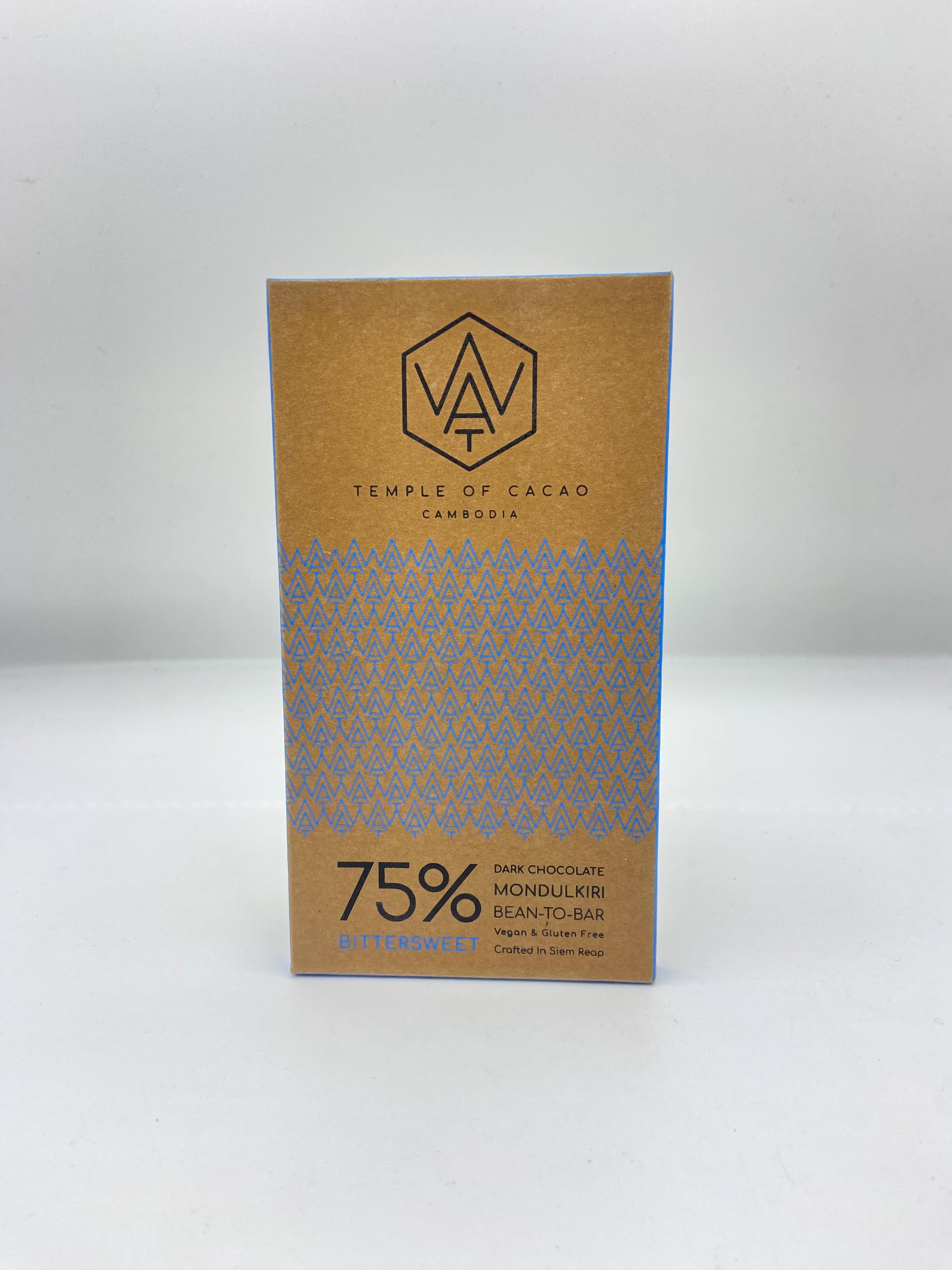 chocolate Bars 70gr 75% Bittersweet