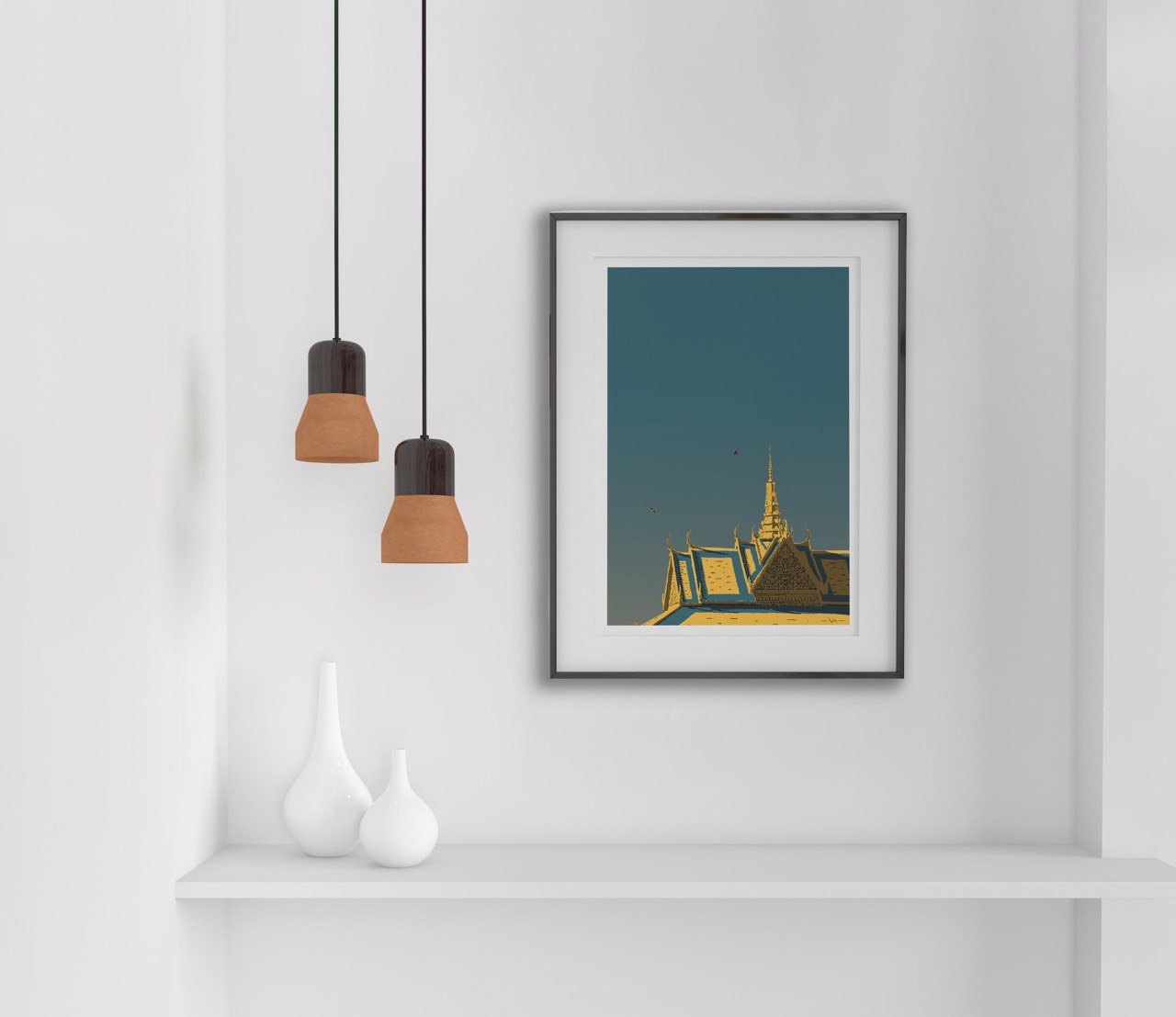 A3 size Art Print Three Birds