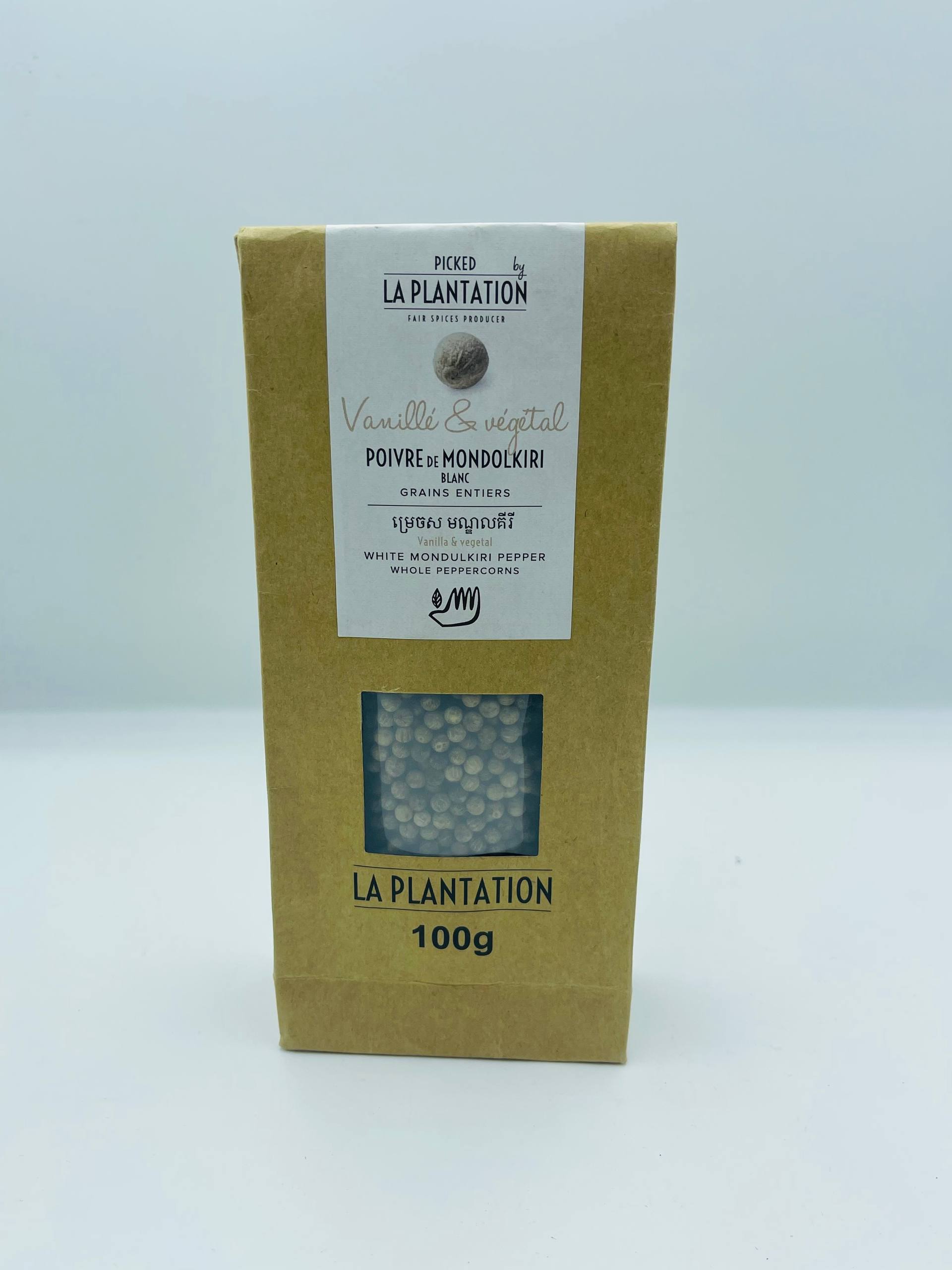 White Mundulkiri Pepper 100g Recycled paper