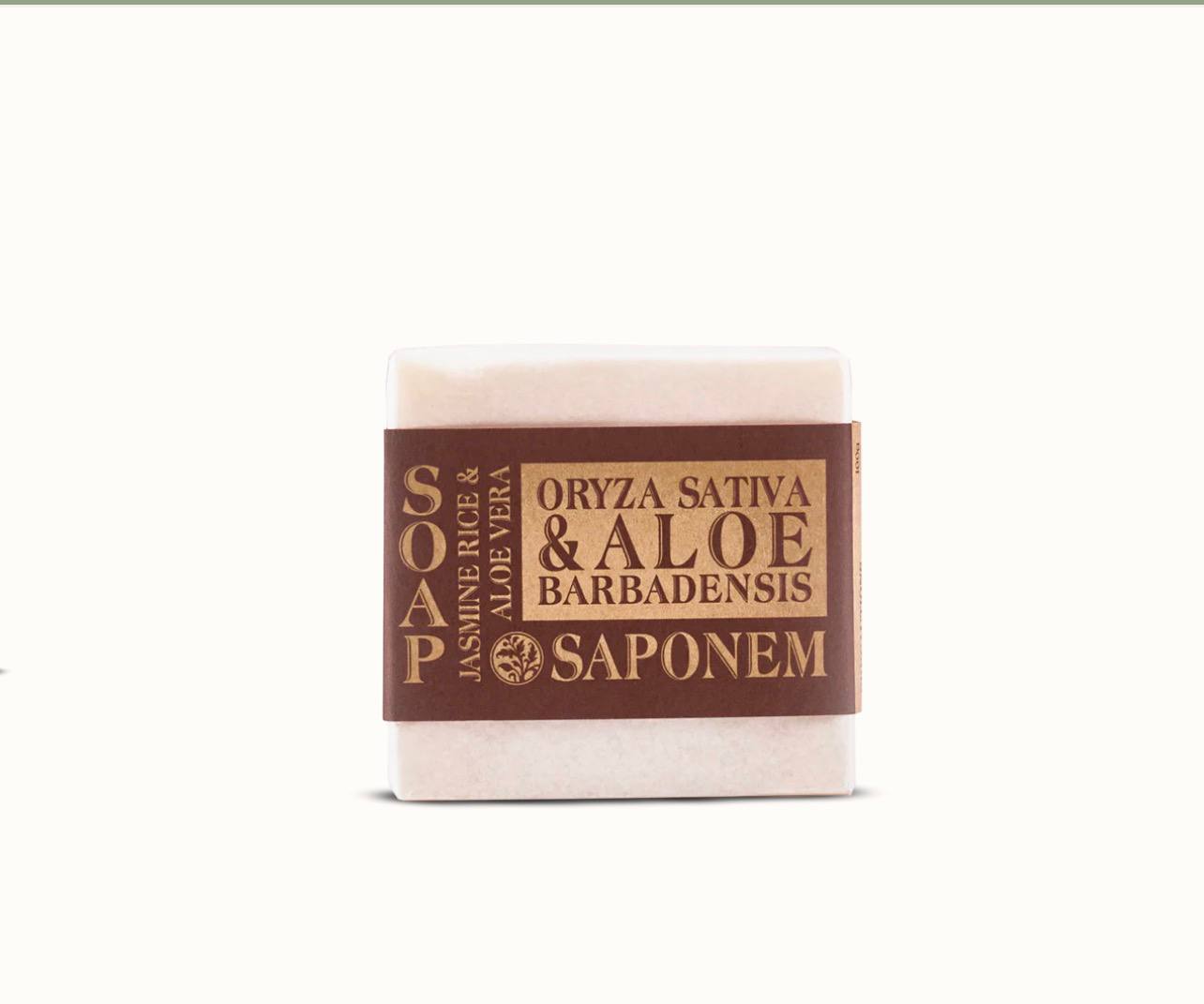 Saponem Soap - Aloe Vera & Rice 100g
