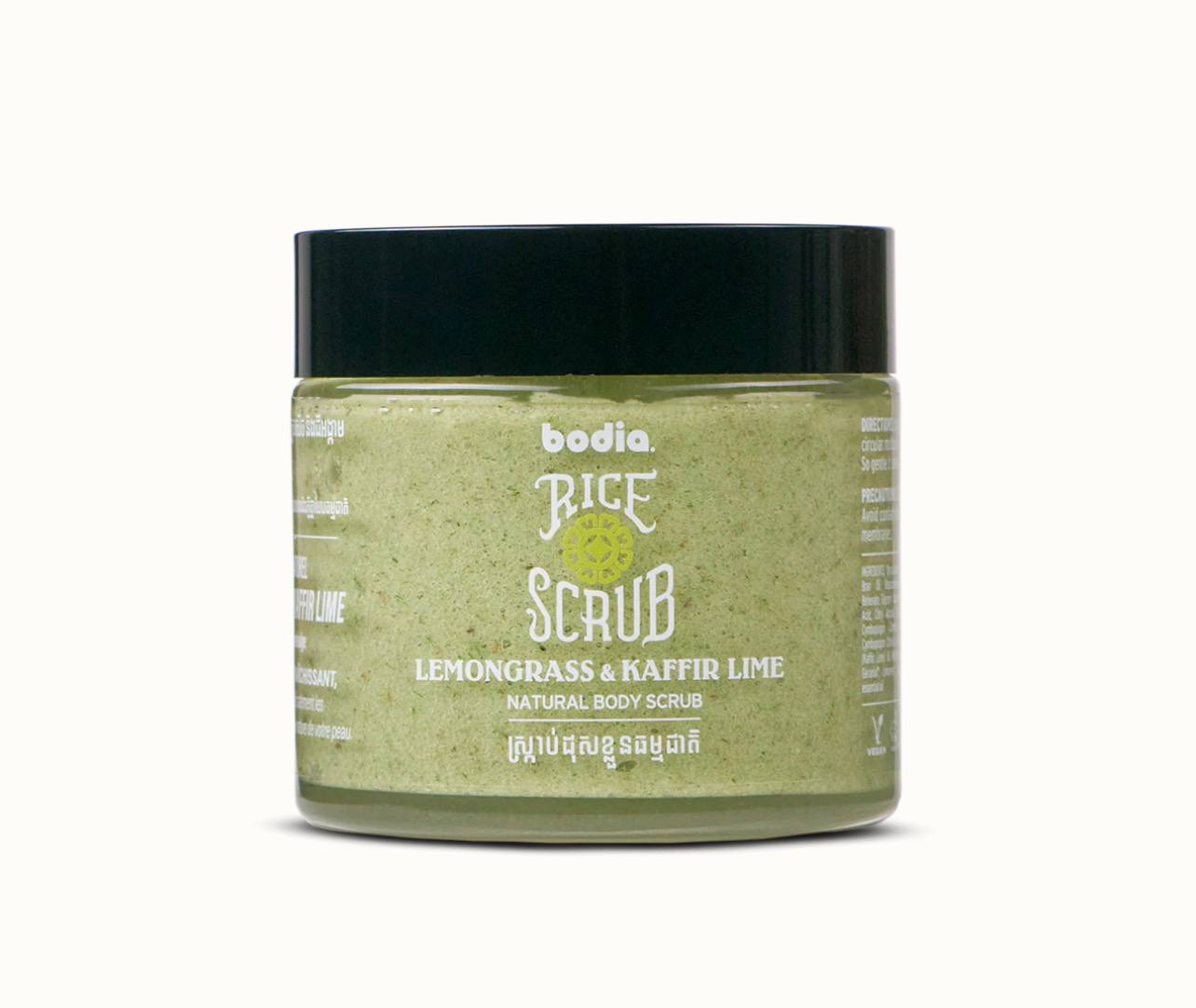 Rice Scrub - lemongrass & kraffir lime 120ml