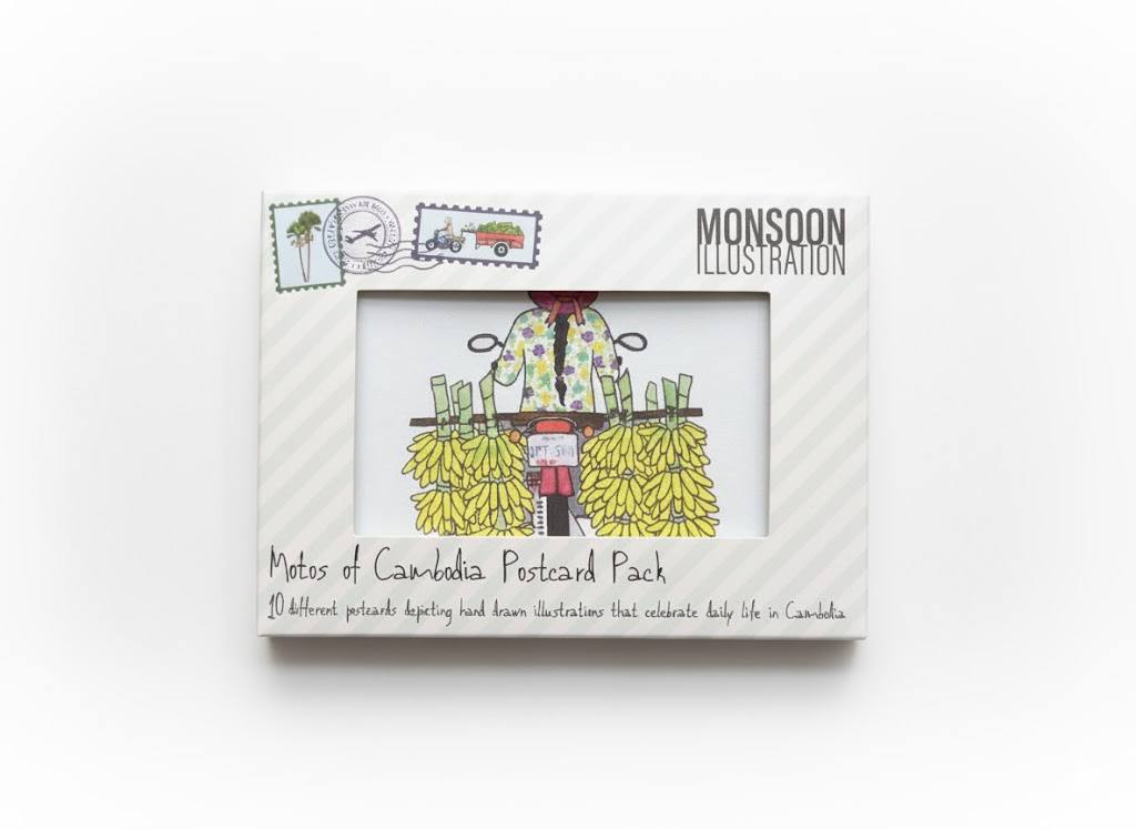 Motos of Cambodia Postcard Pack