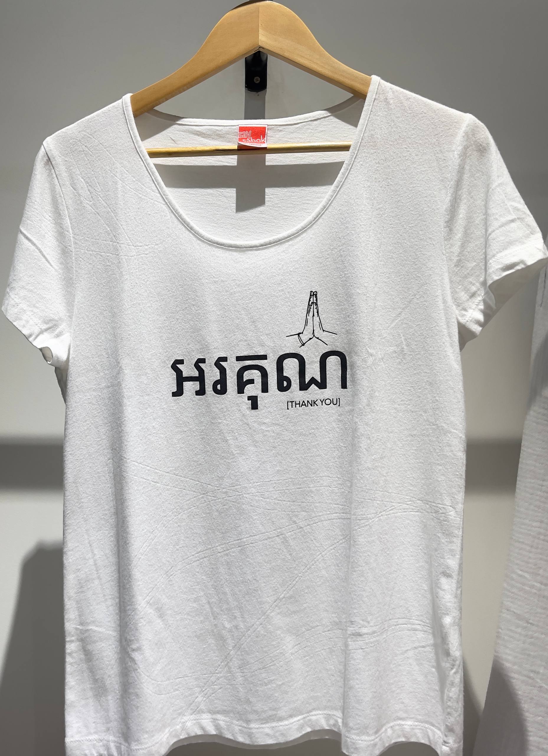 WOMEN THANKS YOU WHITE M