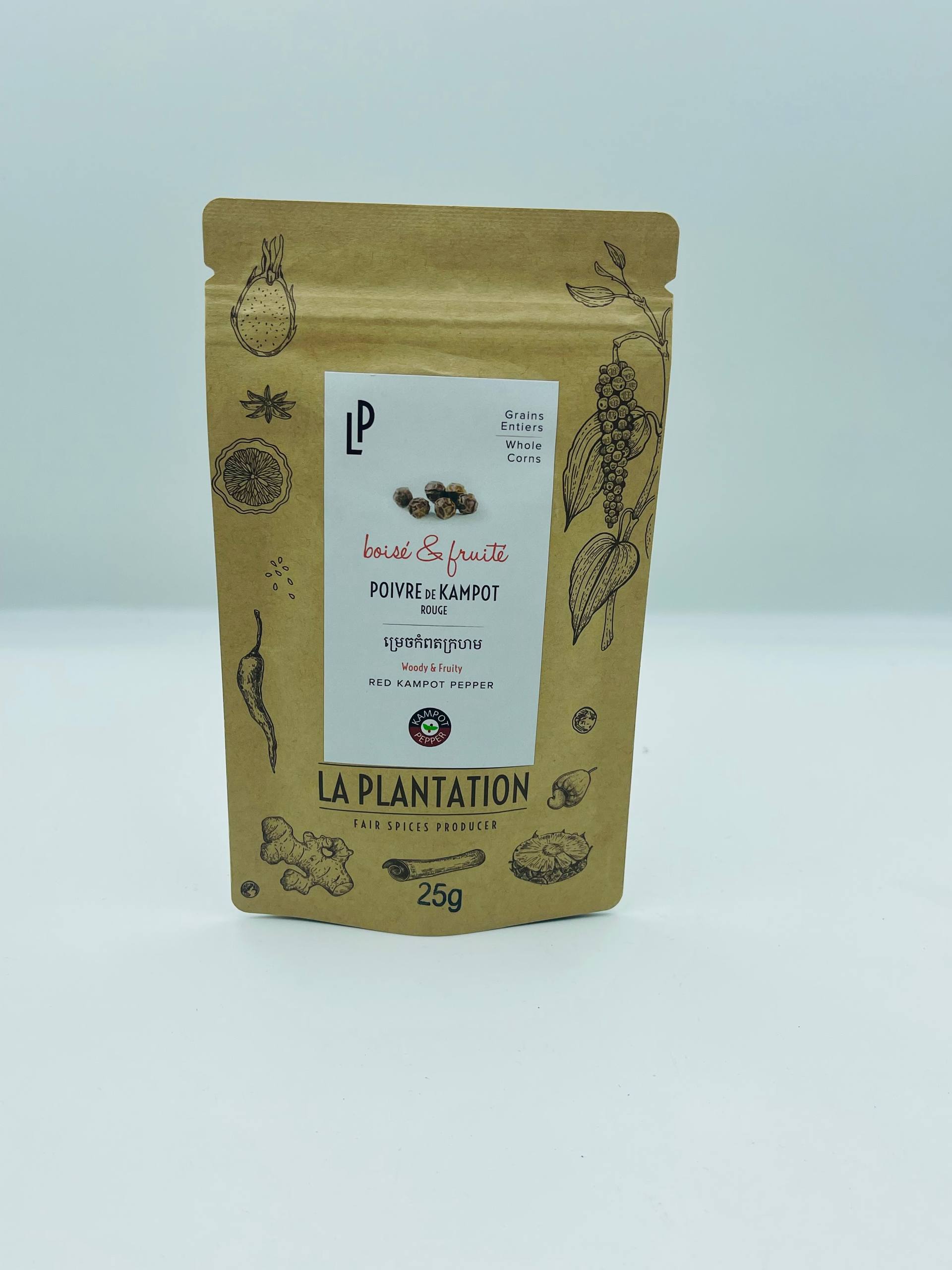 Red Kampot Pepper 25g Recycle paper